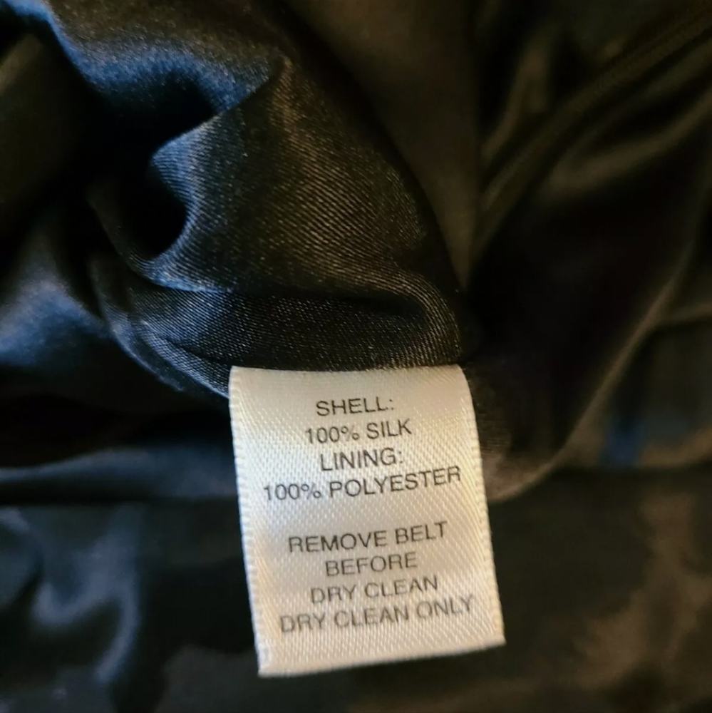 NWT White House Black Market Silk Black Dress Size 6 - Picture 13 of 16